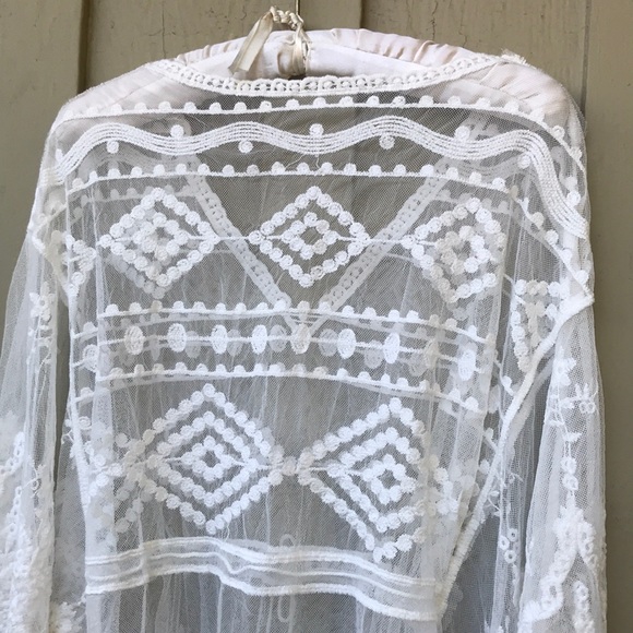 ๐Host Pick๐ New! White Lace Kimono - Picture 11 of 12